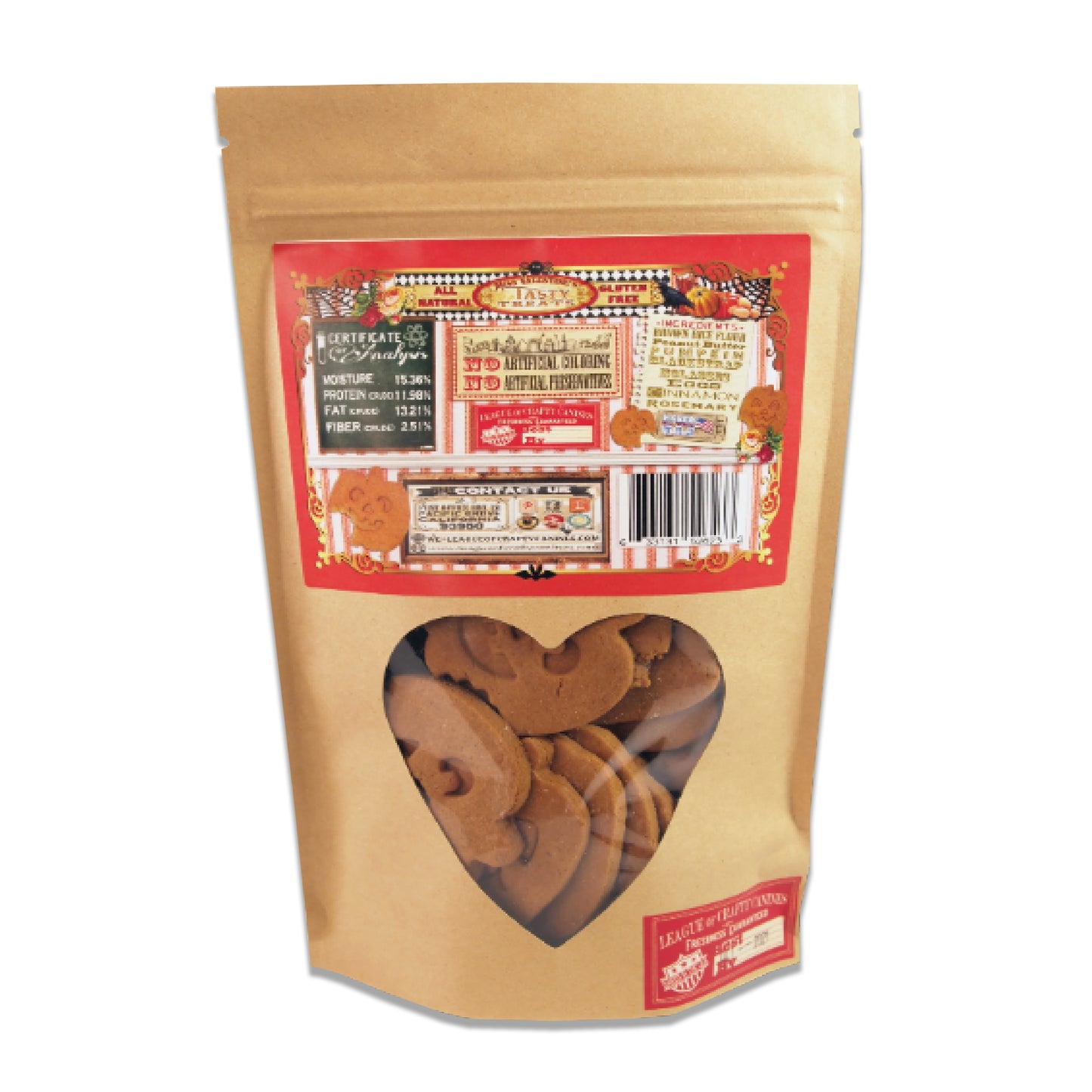Miss Valentine's Tasty Treats : Trickster Treats (Pumpkin & Peanut Butter) - LEAGUE OF CRAFTY CANINES