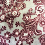 Crate / Stroller Blanket : Burgundy & Gray - LEAGUE OF CRAFTY CANINES