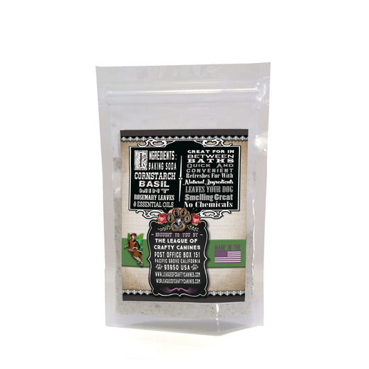Violet the Apawthecary Fairy : (Herb Garden Scented) Dry Shampoo For Dogs! Trial Size - LEAGUE OF CRAFTY CANINES