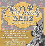 Blanket : Blue & Green Dots & Flowers (For Dogs & People!) - LEAGUE OF CRAFTY CANINES