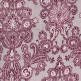Reversible, 2-Sided Fleece Stroller/Crate Dog Blanket : Burgundy + Gray, Paisley w. matching Plaid back 24" x 28" - LEAGUE OF CRAFTY CANINES