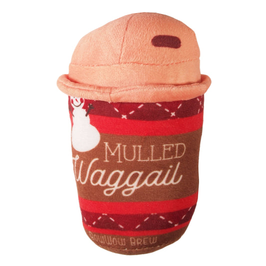 Christmas Mulled Waggail plush toy - winter cheers toy for dogs - squeaky - LEAGUE OF CRAFTY CANINES