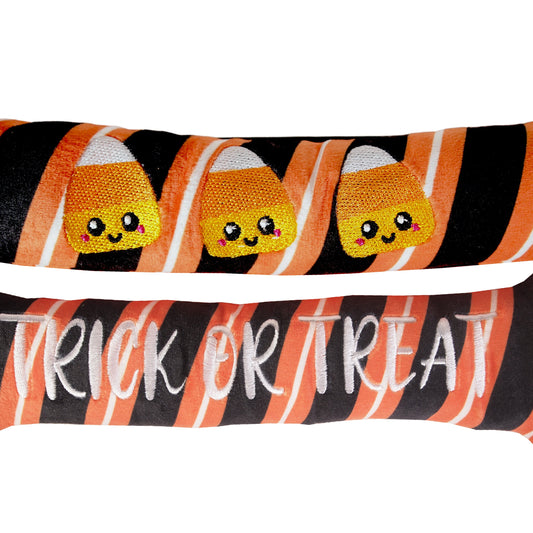 XL Plush Halloween Dog Toys : Trick or Treat and Candy Corn Bones - LEAGUE OF CRAFTY CANINES
