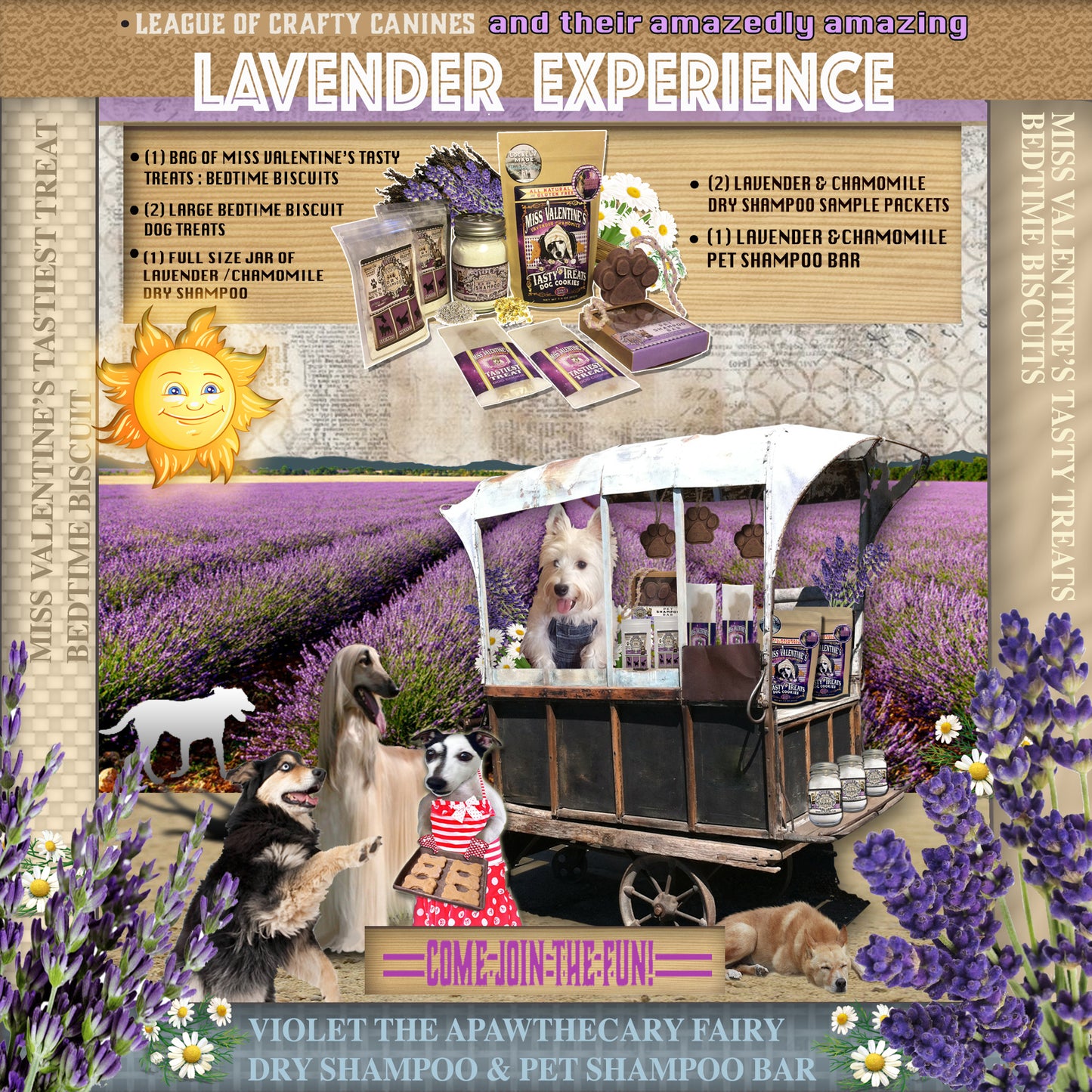 The League of Crafty Canines presents : The Lavender Experience - LEAGUE OF CRAFTY CANINES