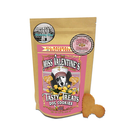 Sweet Hearts : Clover Honey + Peanut Butter - All Natural, Gluten Free Dog Cookies - LEAGUE OF CRAFTY CANINES