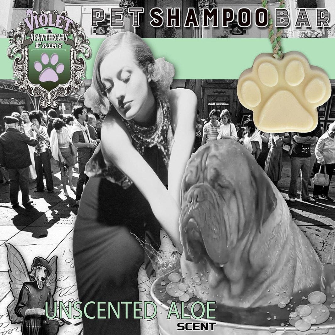 Pet Shampoo Bar : Unscented Aloe scent (High Quality, All Natural Ingredients) Dog Soap - LEAGUE OF CRAFTY CANINES