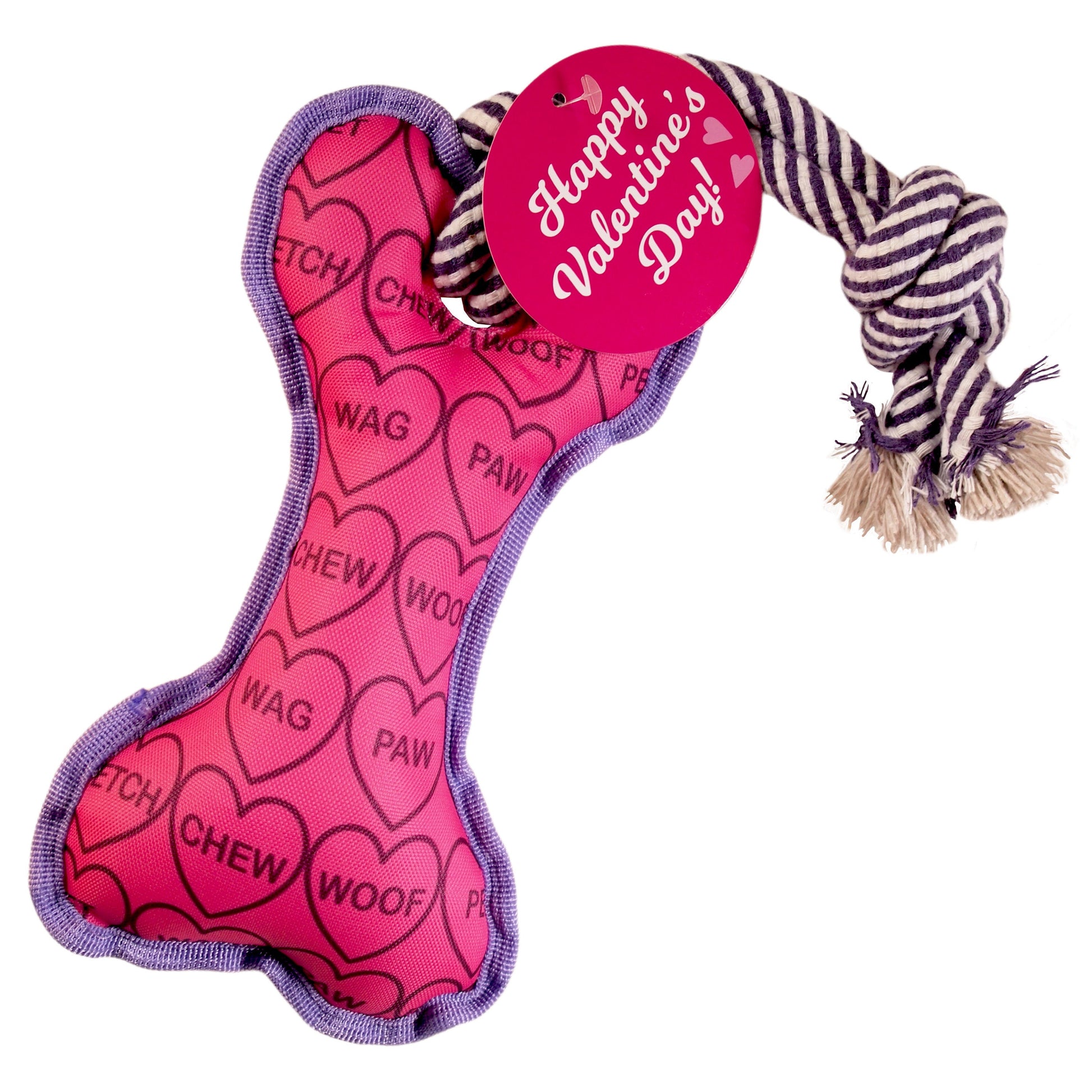 Dog Tug Bone : Candy Hearts theme with additional card - LEAGUE OF CRAFTY CANINES