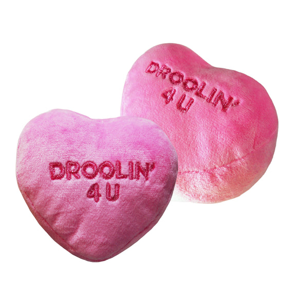 Dog Toy : Pink Candy Heart - 