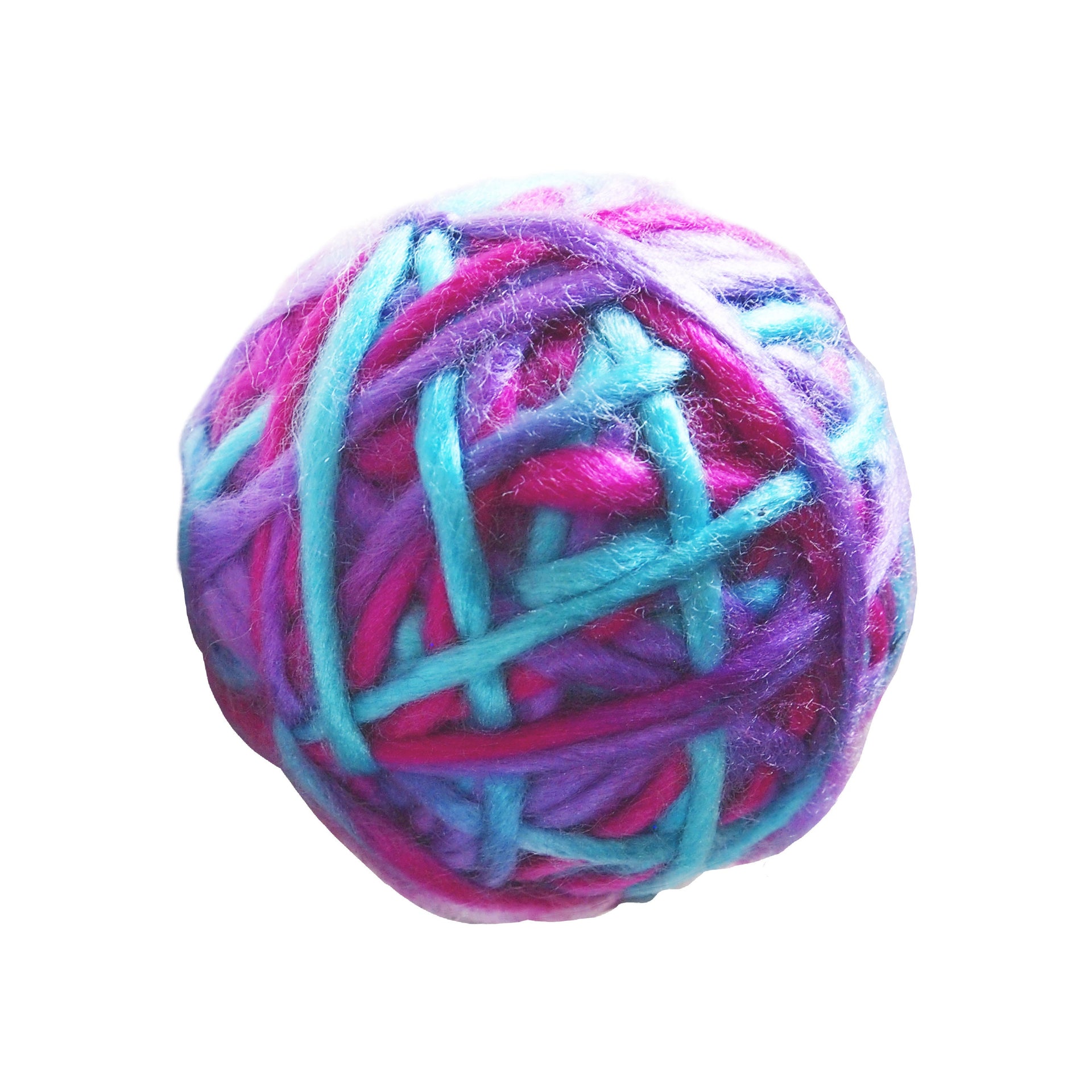 Knitty Kitty Yarn Ball Cat Toy Purple Blue – LEAGUE OF CRAFTY CANINES
