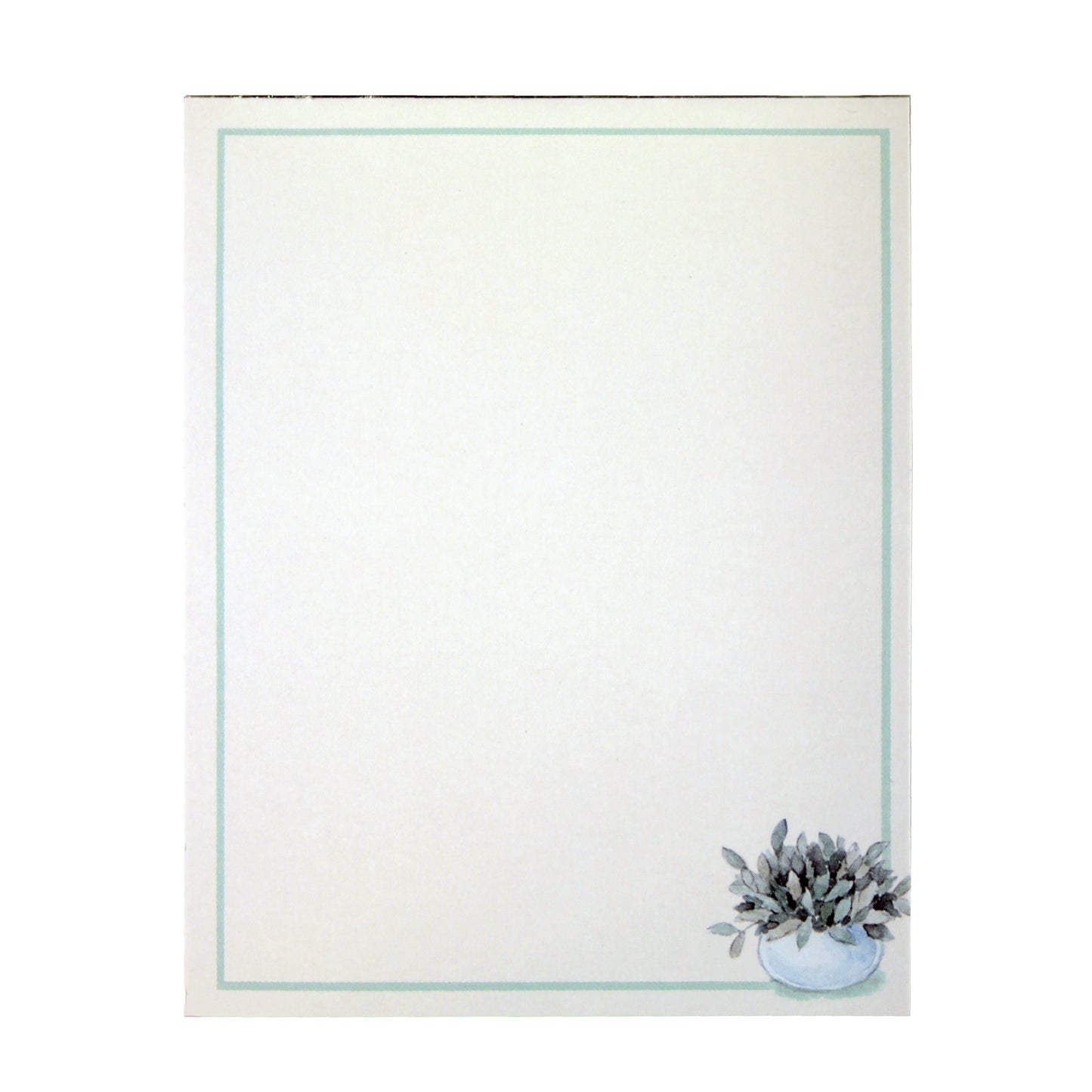 Punch Studio : Magnetic Note Pad Pocket - Houseplant White Cat