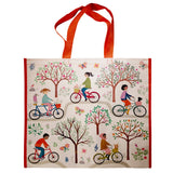 Reusable Eco Friendly Shopping/Gift Bag - Spring Bicycles In The Park