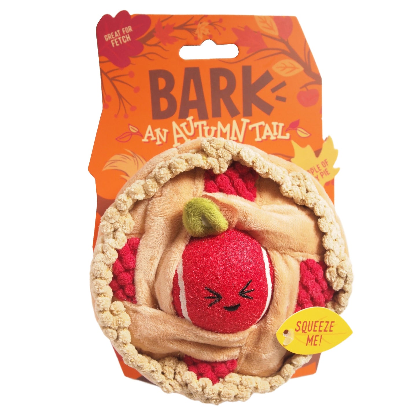 Stuffed Apple Pie Dog Toy - Thanksgiving/Fall Fun! - 2 Toys in 1