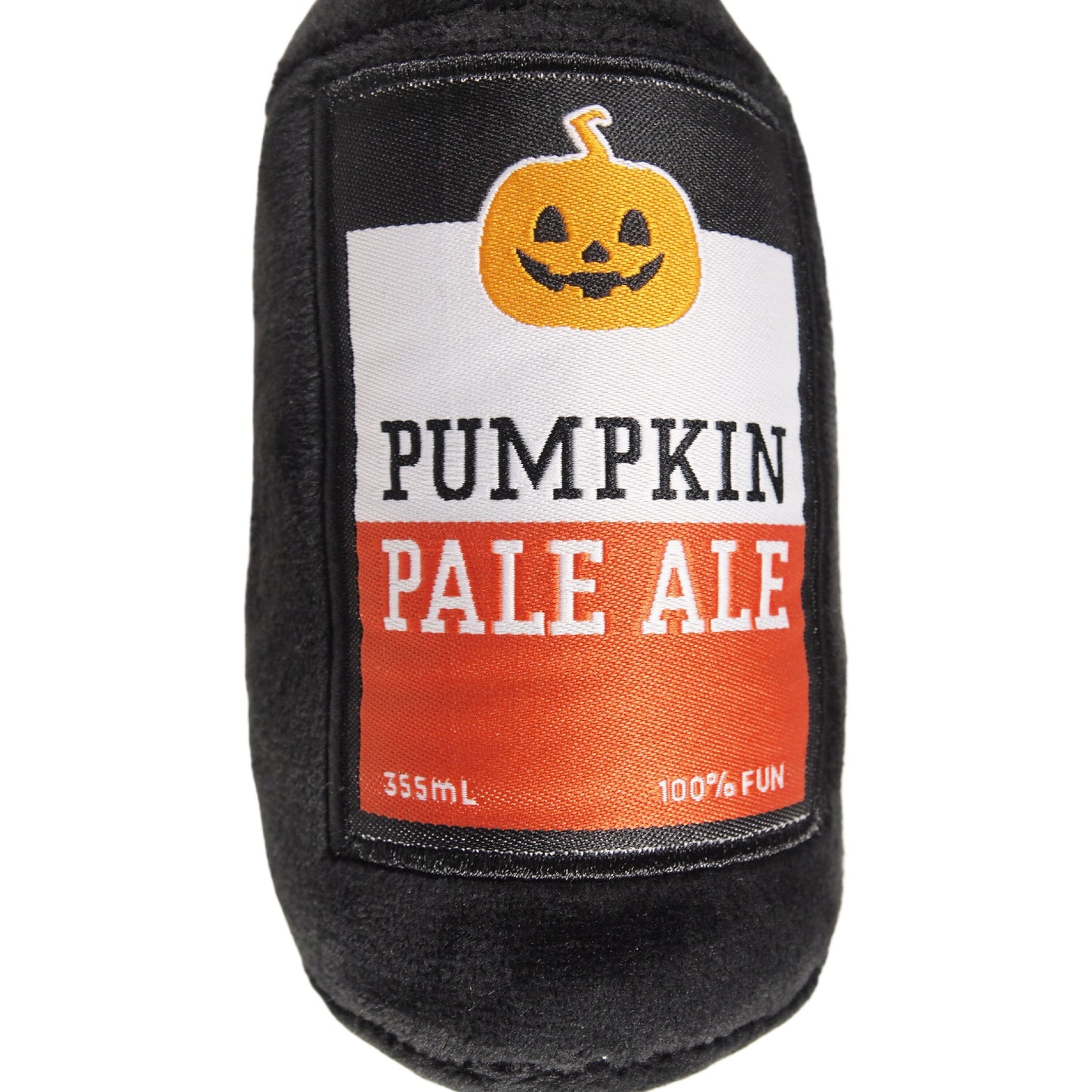Halloween Dog Toy : Pumpkin Pale Ale Plush Bottle