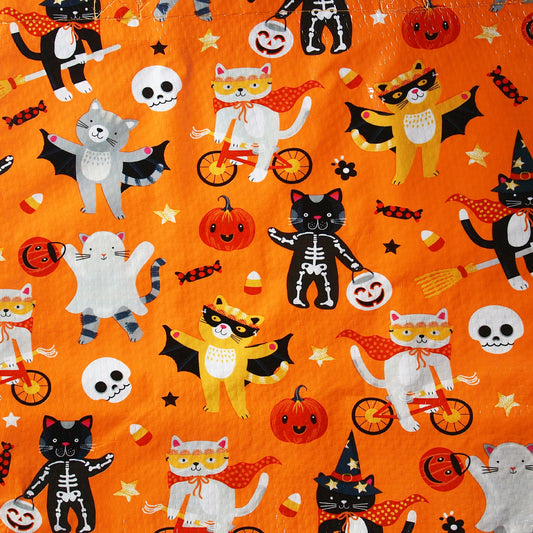 Reusable Eco Friendly Halloween Trick or Treat Bag - Cats Galore - LEAGUE OF CRAFTY CANINES