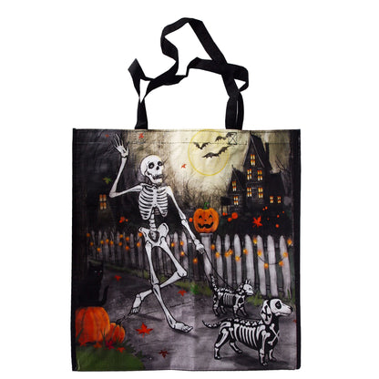 Reusable Eco Friendly Shopping/Gift Bag - Strolling Skeletons