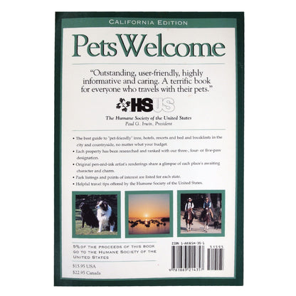 Pets Welcome : Guide To Hotels, Inns and Resorts That Welcome You and Your Pet - california edition