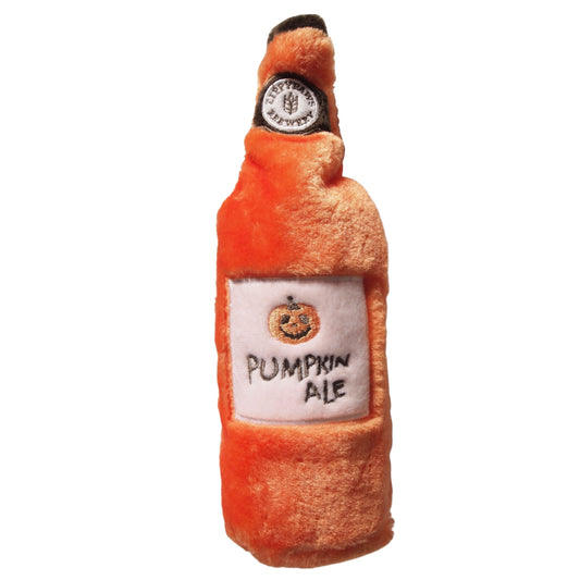 Dog Toy :  Pumpkin Ale Plush Bottle