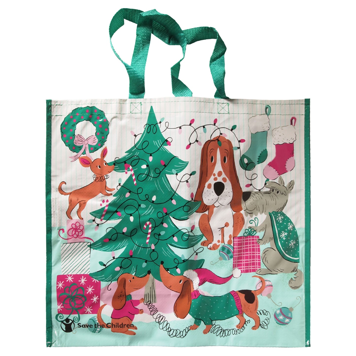 Reusable Eco Friendly Shopping/Gift Bag - Christmas themed 2 Bag Set!